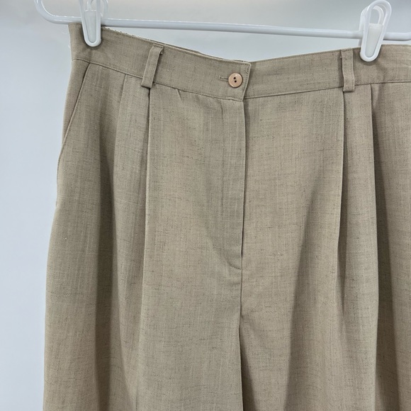 Requirements linen blend vintage shorts made in USA neutral 14 casual 80s - Picture 5 of 8